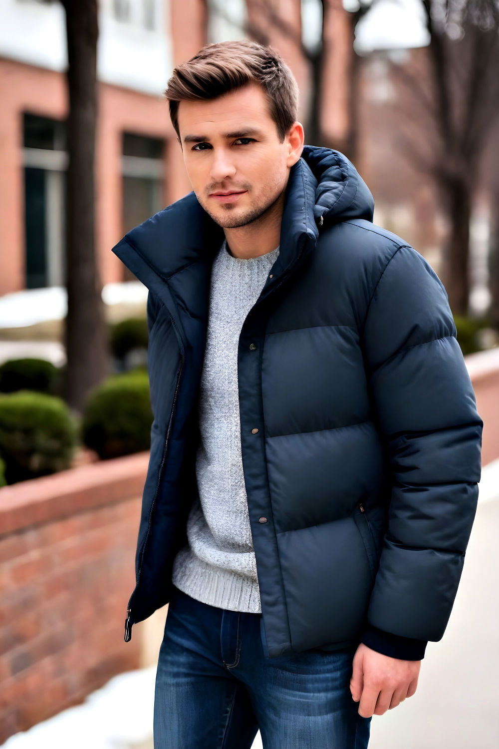 cozy puffer jacket for winter warmth