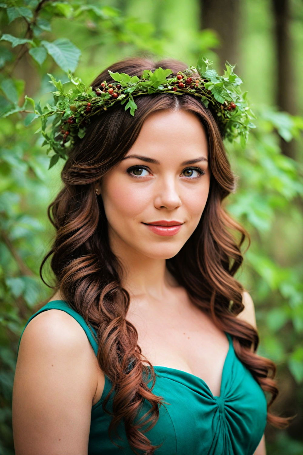 crown of vines fairy hairstyle