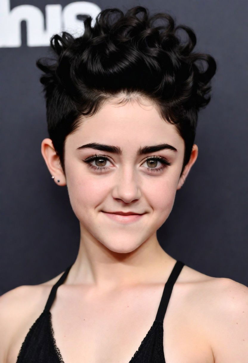 curly faux hawk hairstyle