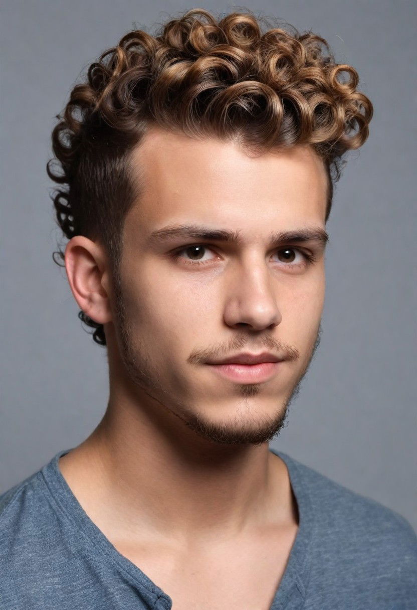 curly undercut hairstyle