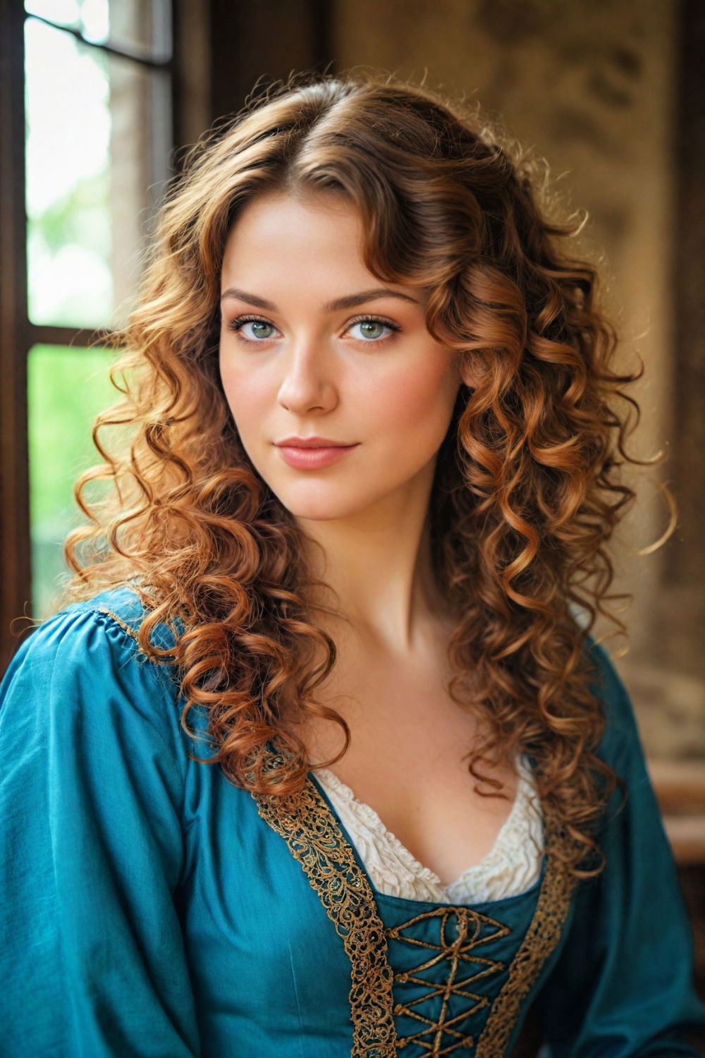 da vinci curls renaissance hairstyle
