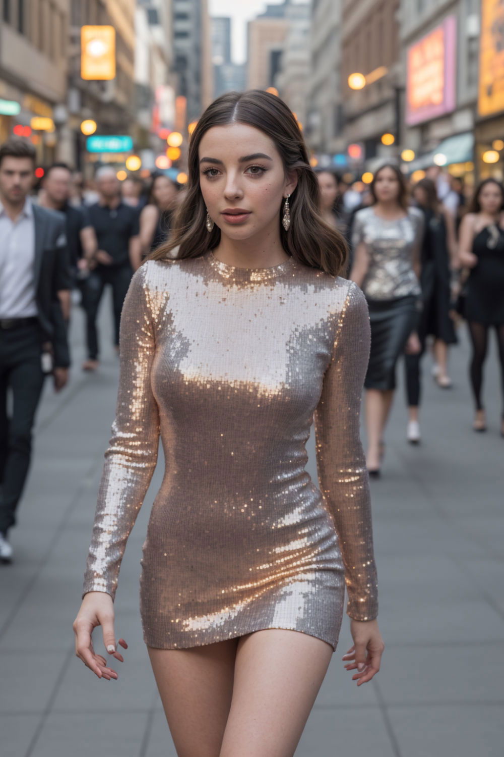 dazzling sequin dress design