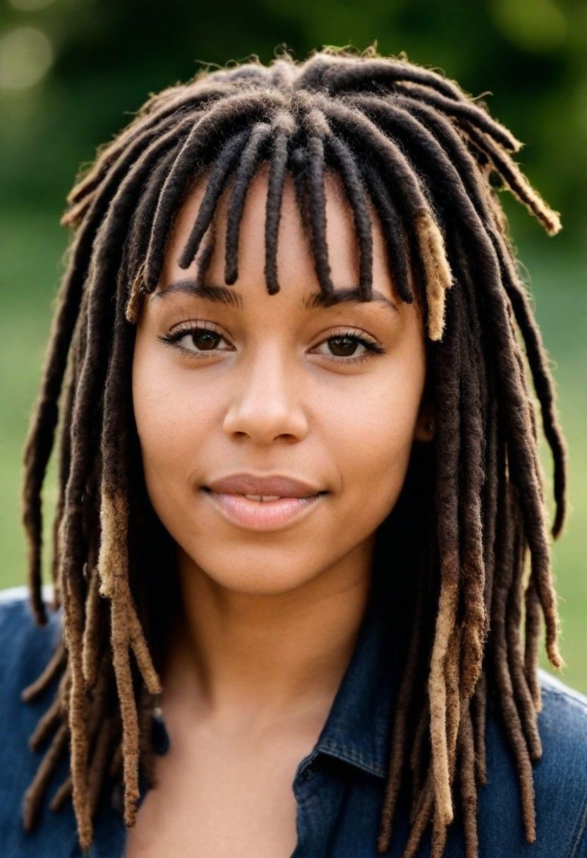 dreadlocks with bangs hairstyle
