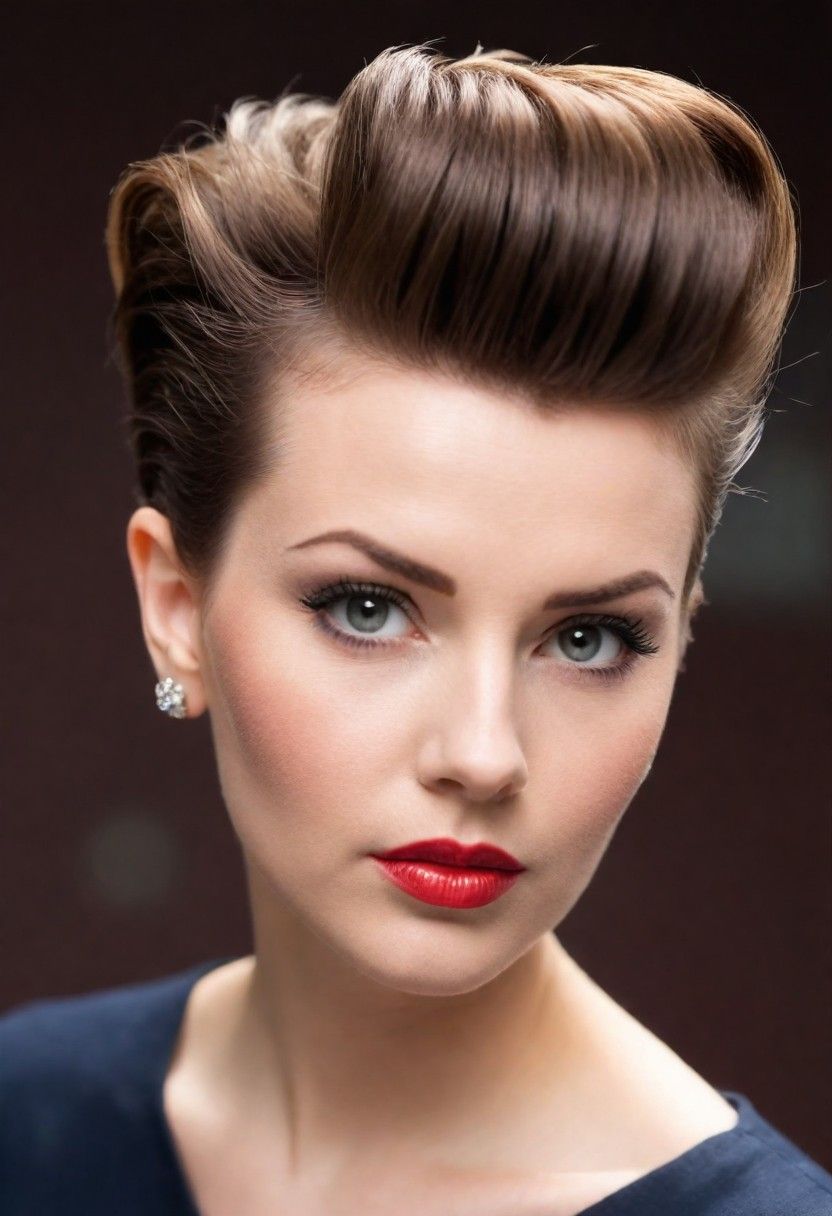 dynamic and stylish quiff hairstyle