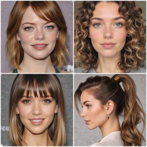 easy hairstyles for heart shaped faces