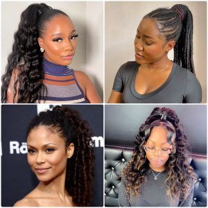 easy ponytail hairstyles for black women