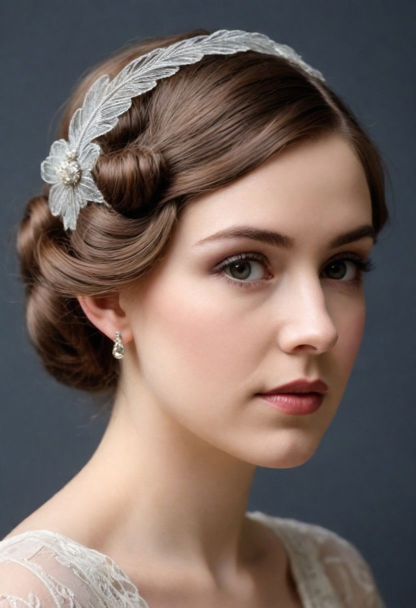 edwardian inspired updo hairstyle
