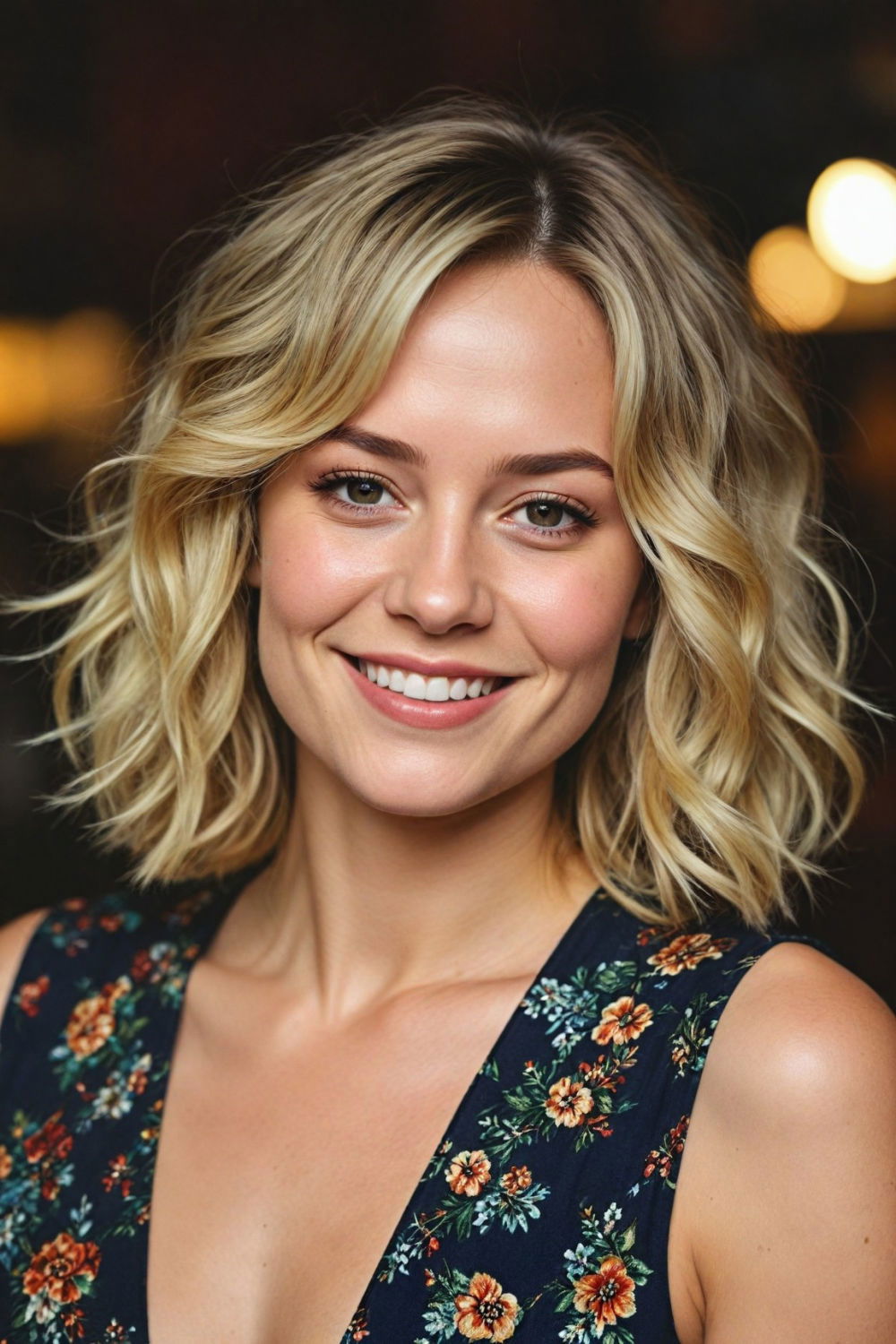 effortless elegance bob with waves hairstyle