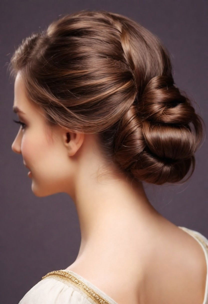 effortless loose bun hairstyle