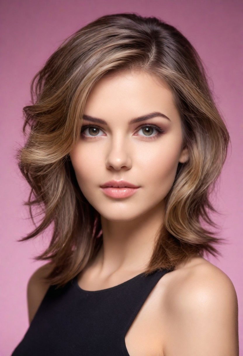 effortless tousled side part hairstyle