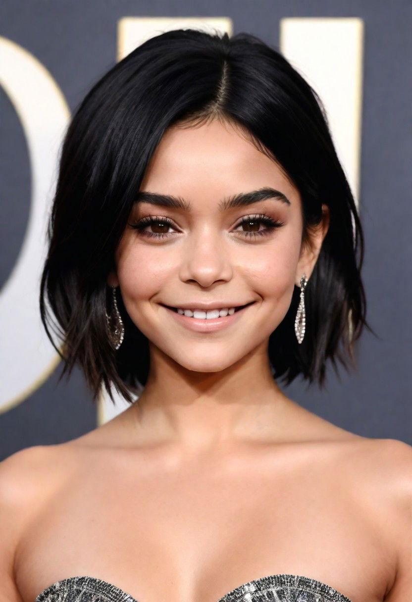 effortlessly medium straight haircut