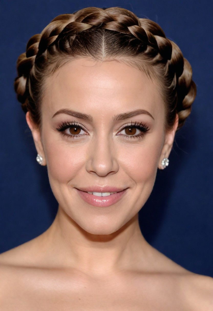 elegant braided crown hairstyle