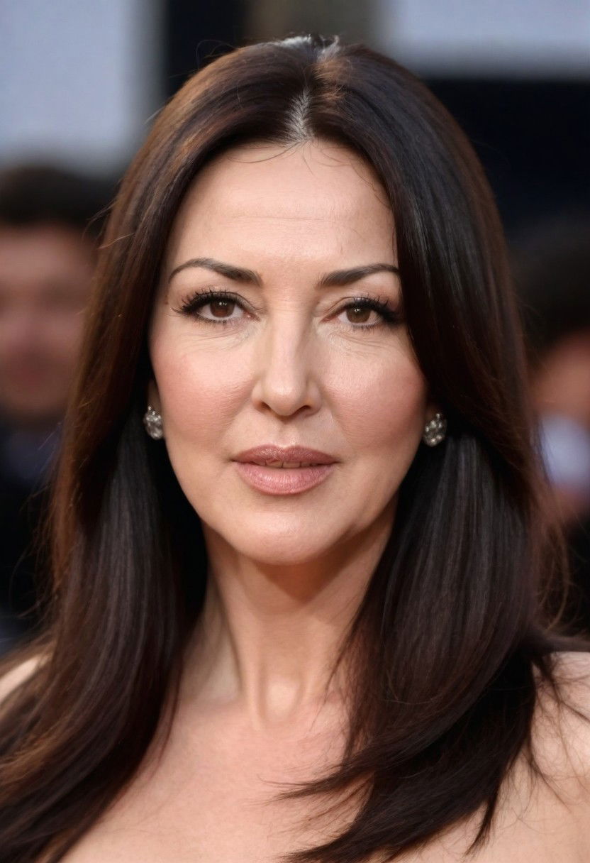 elegant classic straight hairstyle