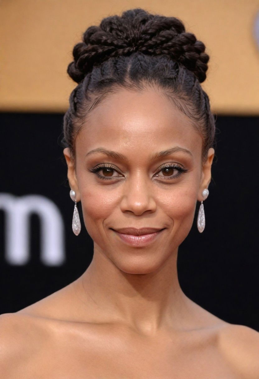 elegant flat twist bun