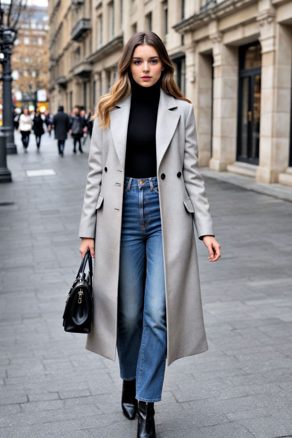 elegant maxi coat fall fashion trend