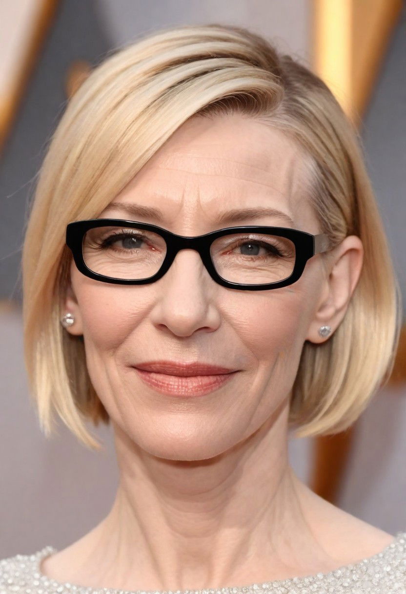 elegant sleek pageboy haircut