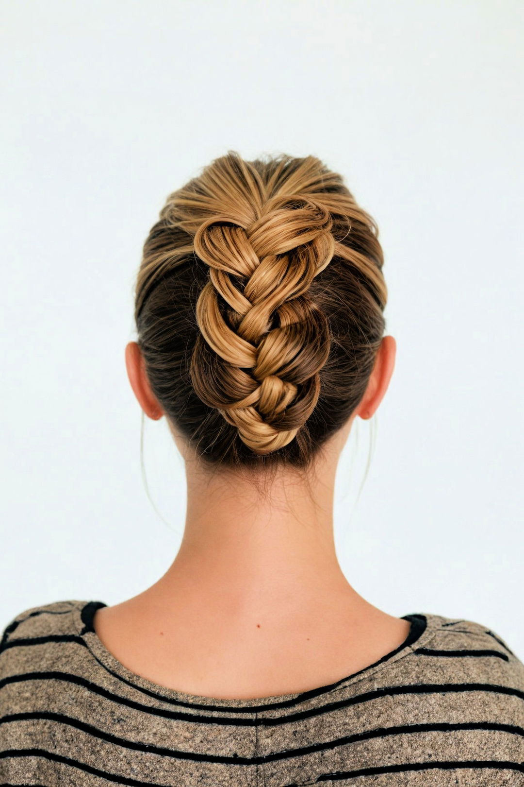 elegant tucked end medieval hairstyle