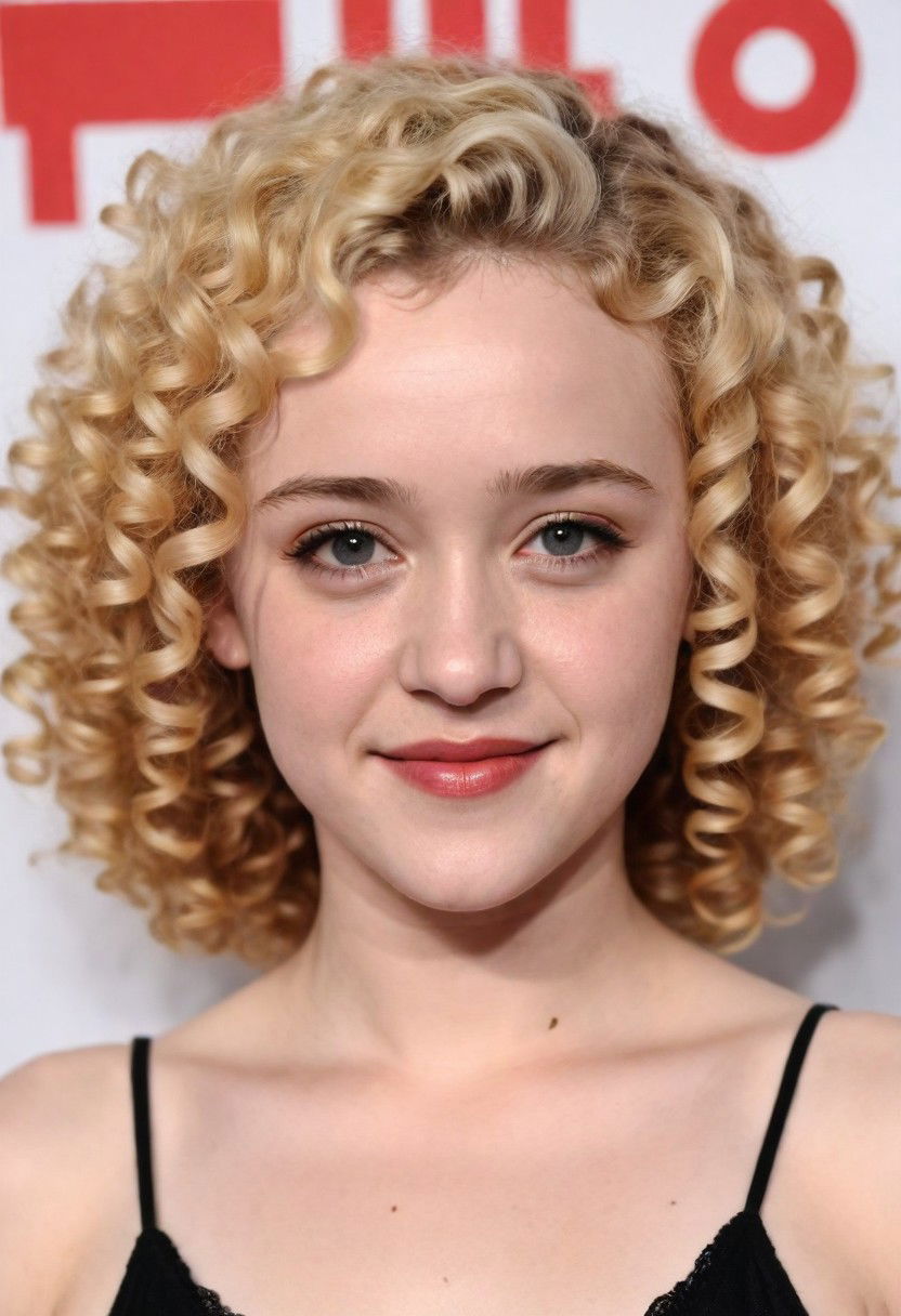 excellent spiral curls with highlights