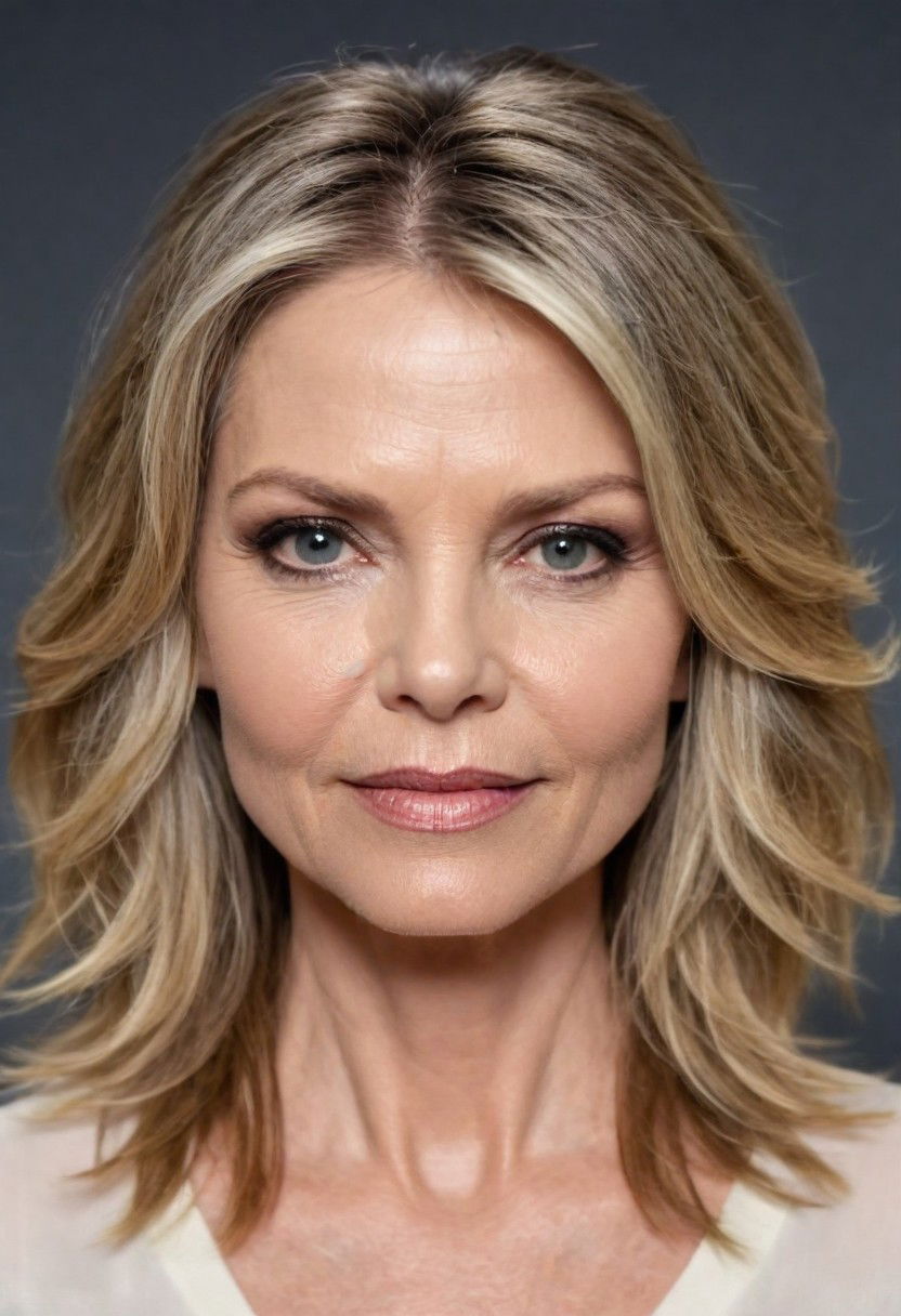 eye catching layered and highlighted hairstyle