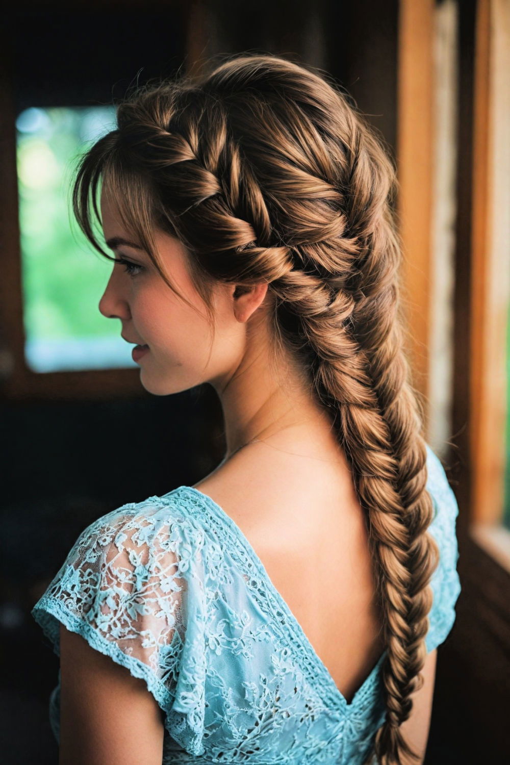 fairy fishtail braid hairstyle
