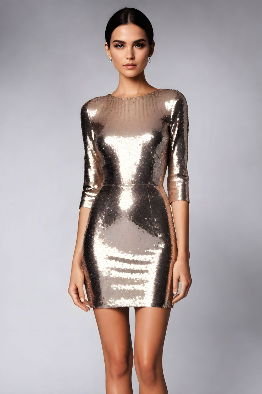 fantastic sequin detailing for dinner outfit