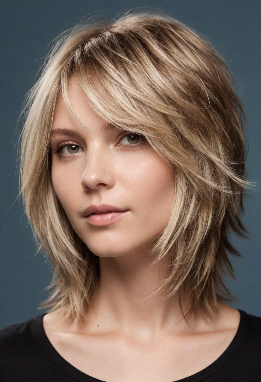 feathered cut for short hairstyle