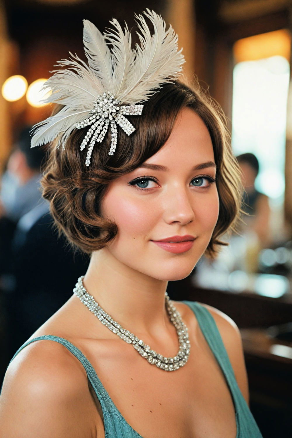 festive banded bob hairstyle