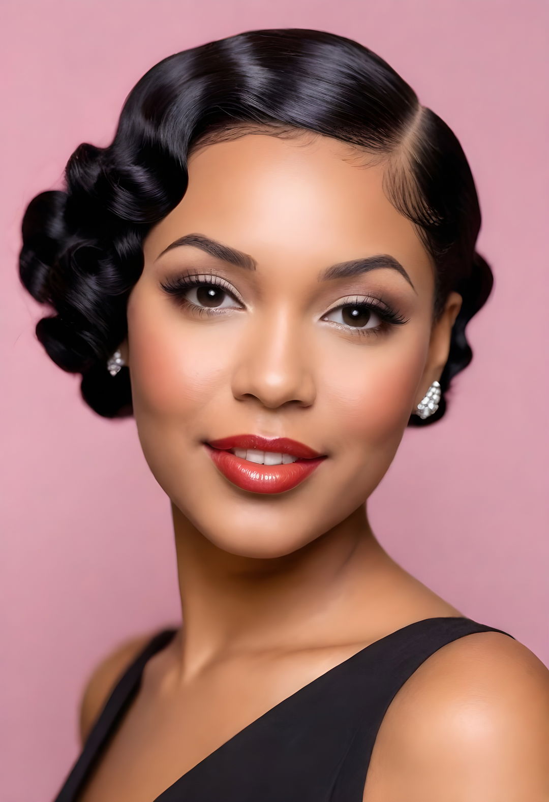 finger waves hairstyle for black women