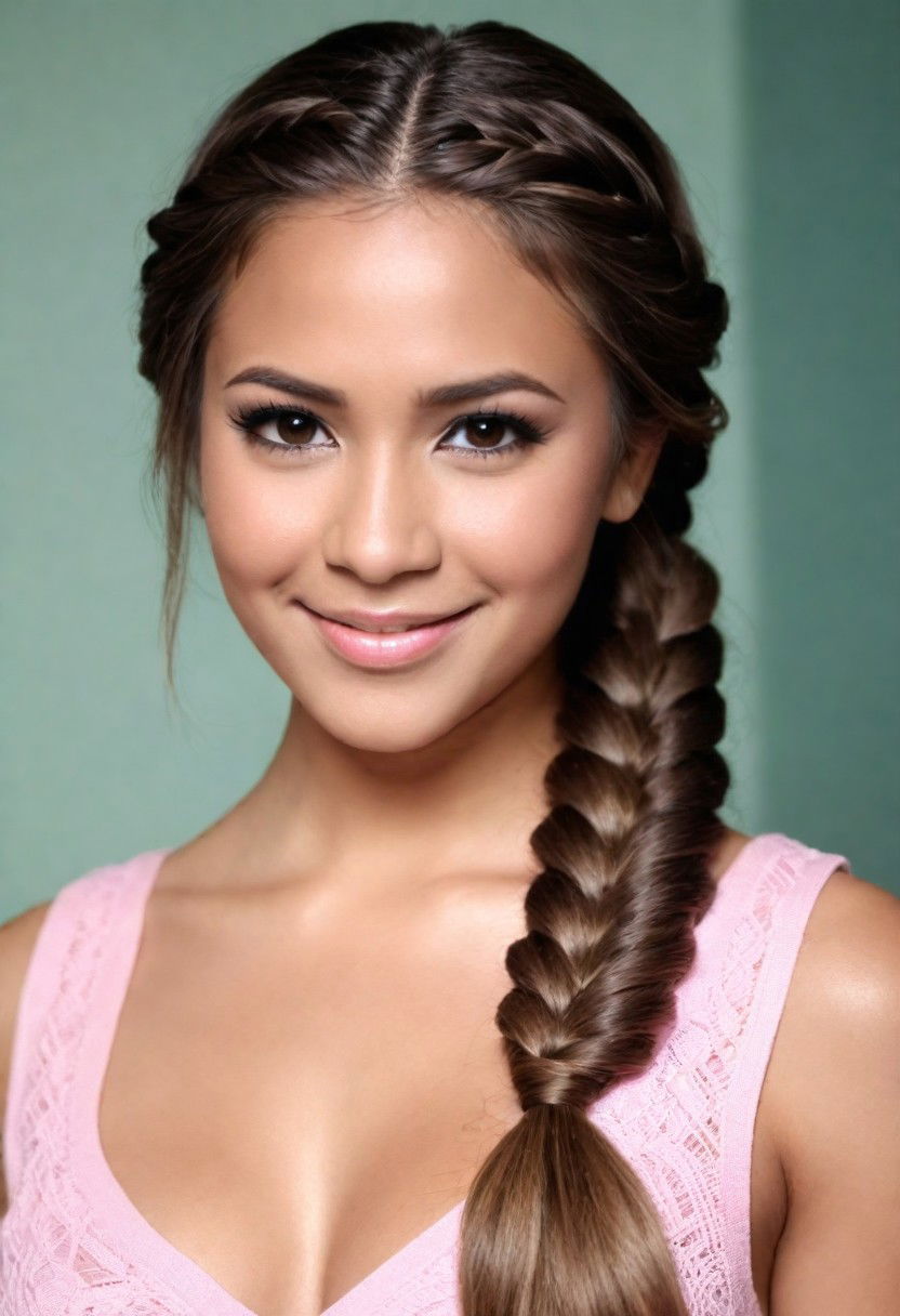 fishtail braid latina hairstyle