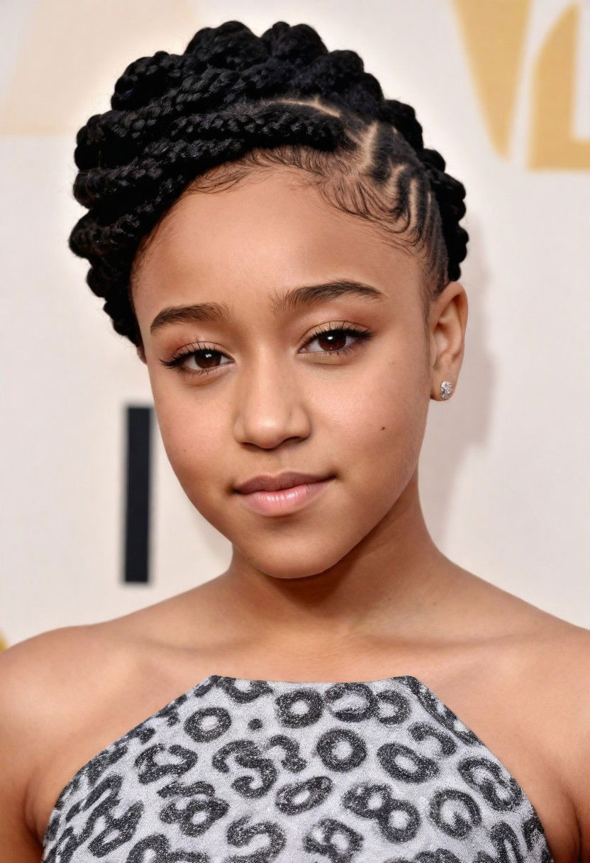 flat twist side updo hairstyle