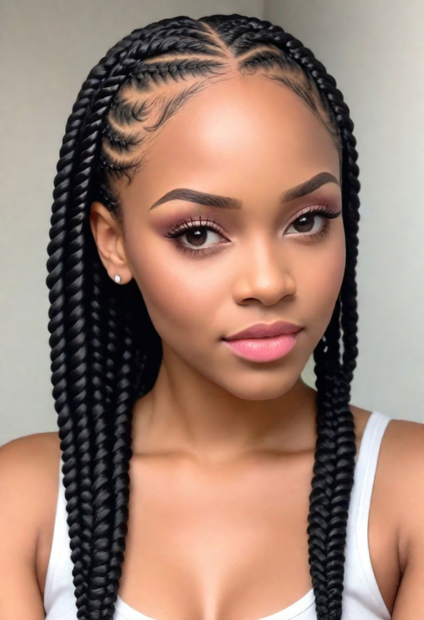 flat twists hairstyle for women