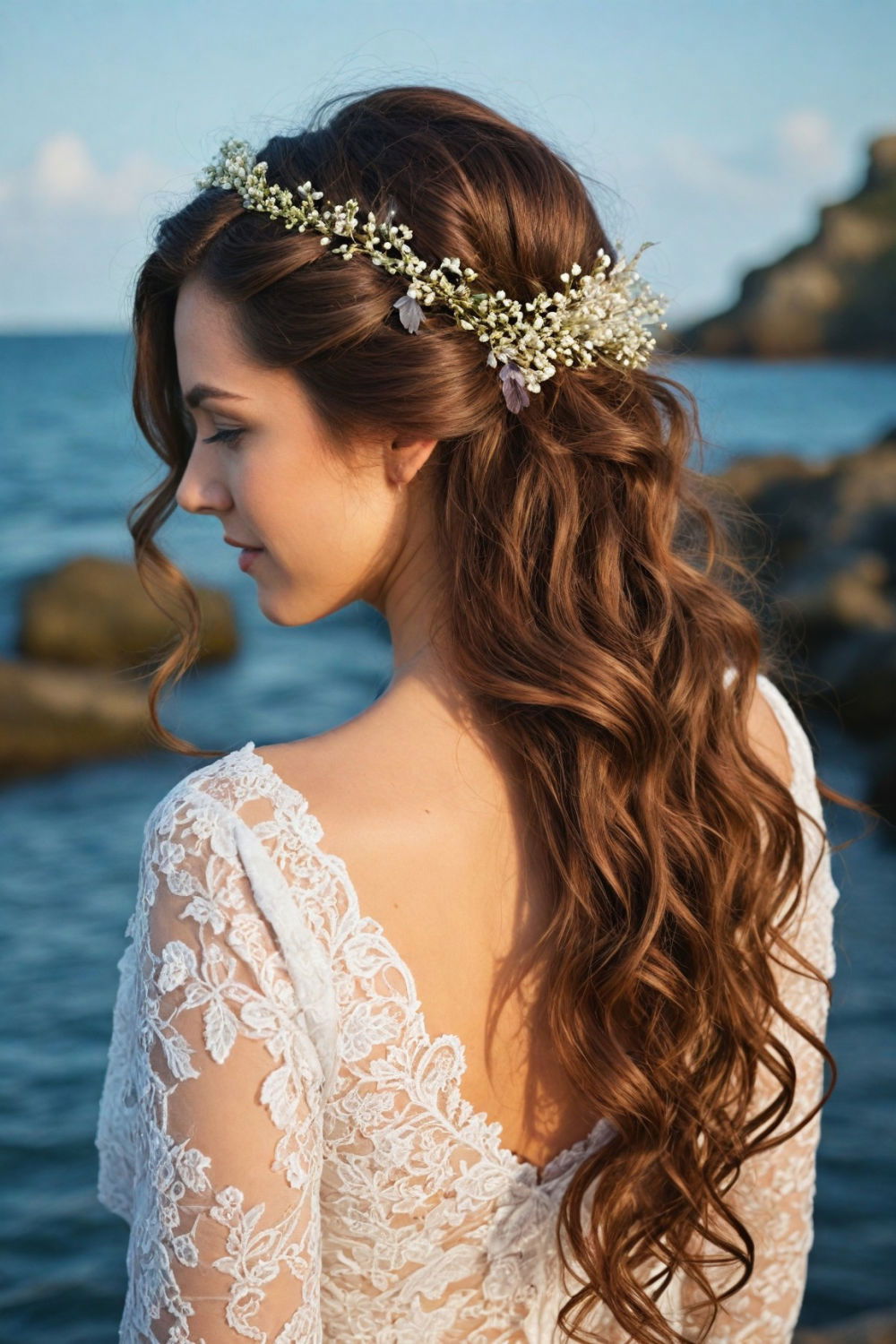 flowy mermaid waves hairstyle