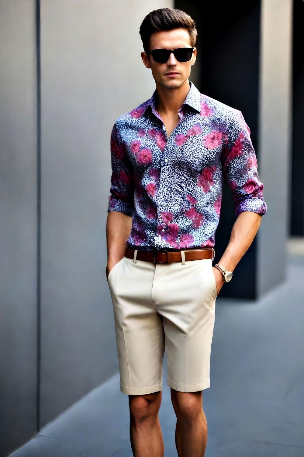 geometric bold print shirts