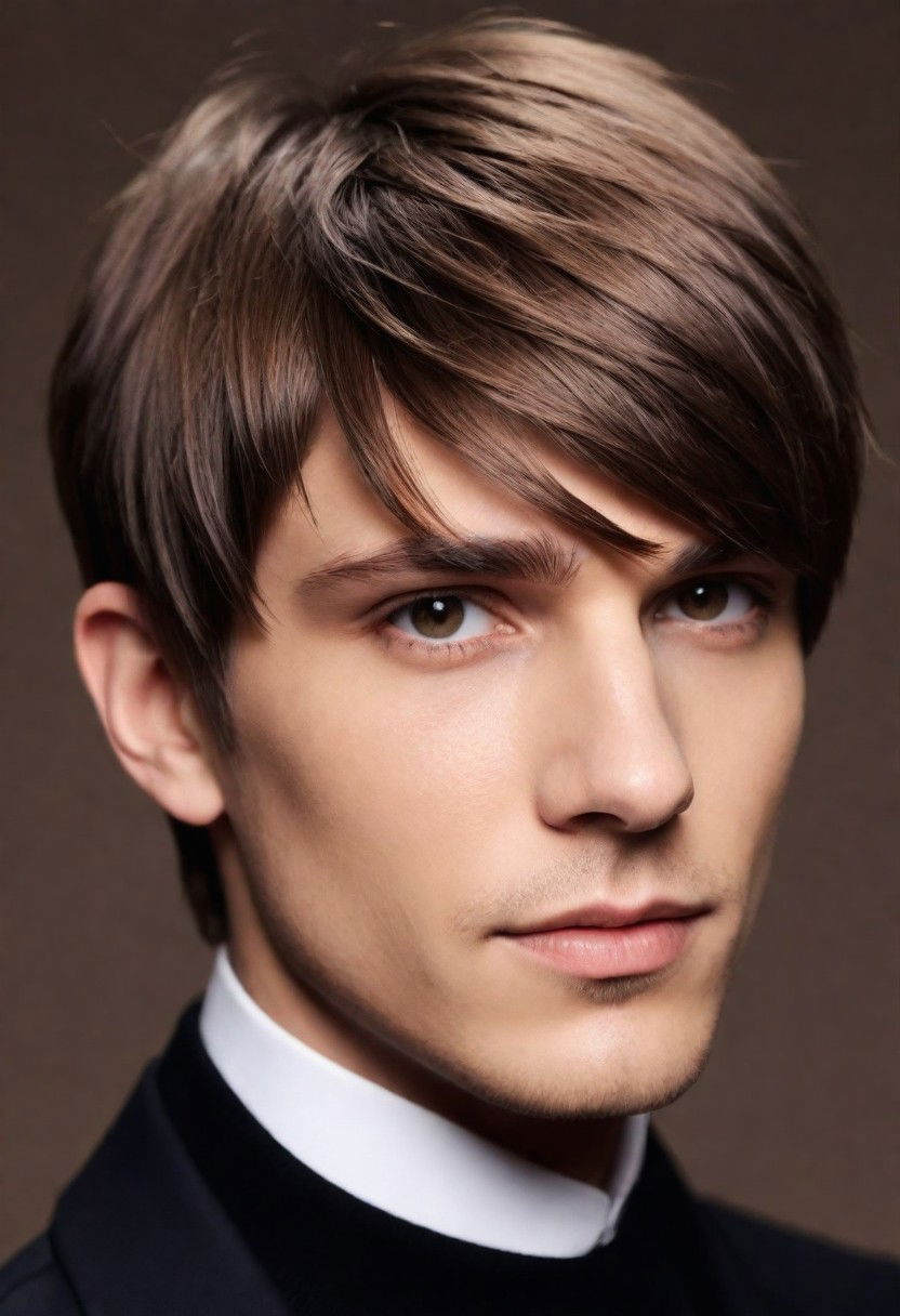 geometric twist to medium length hairstyles