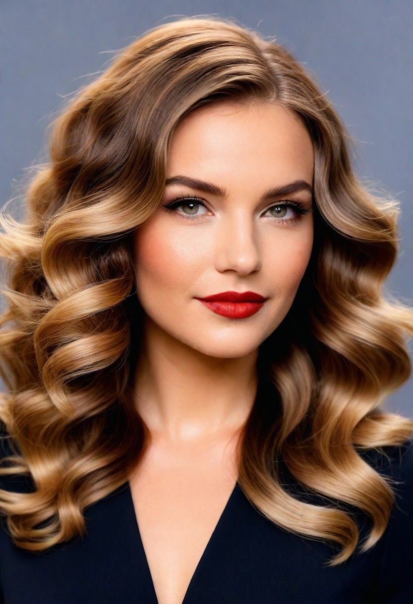 glam waves hairstyle