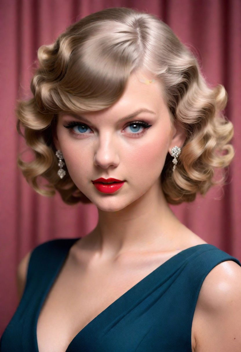 glamorous vintage curls haircut