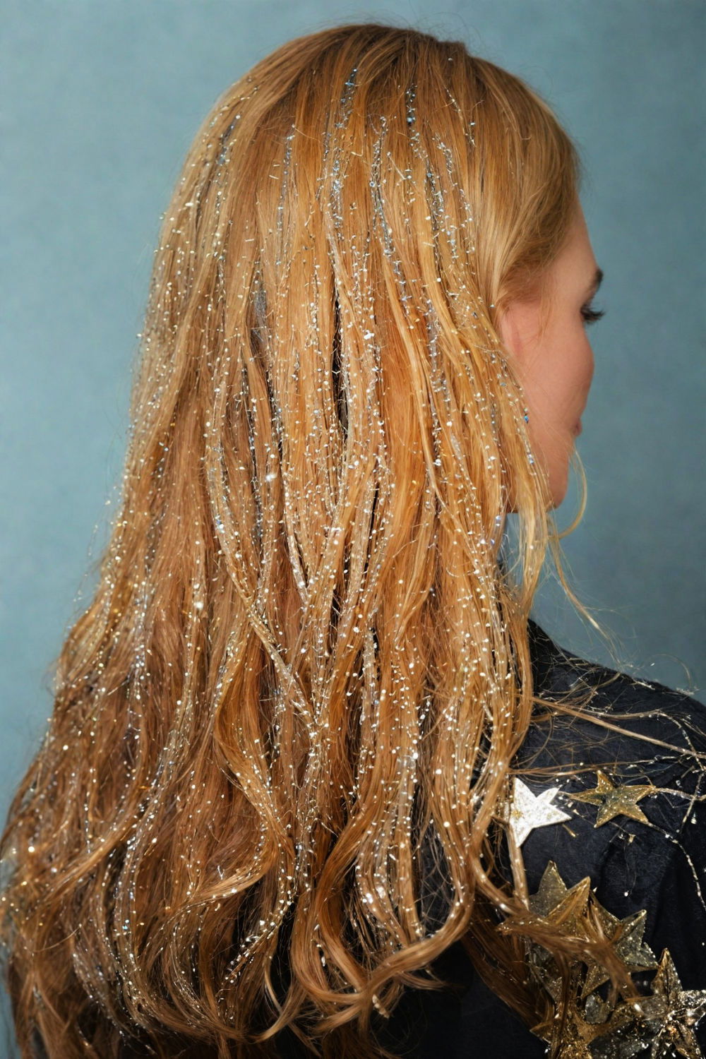 glimmering hair tinsel style