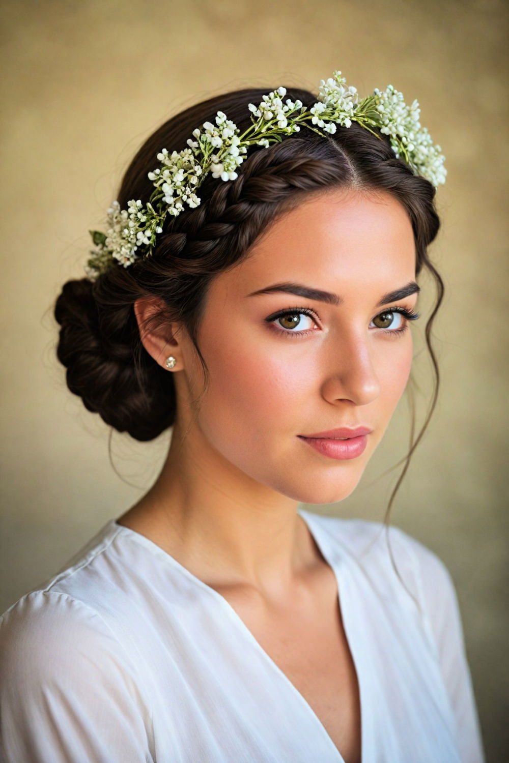 grecian braided crown hairstyle