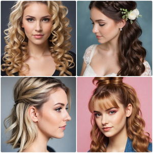 half up half down hairstyles for women