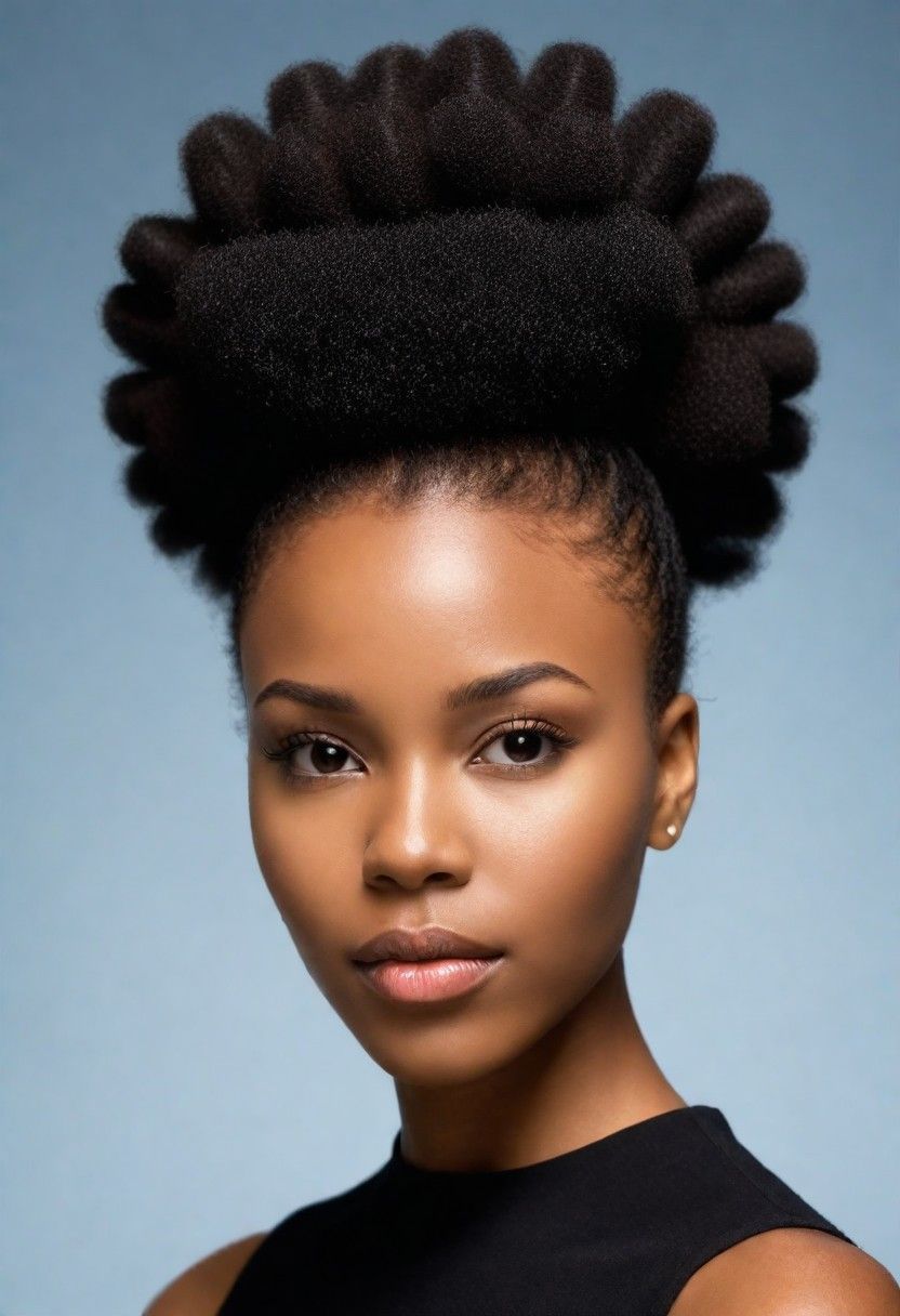 high puff hairstyle for women