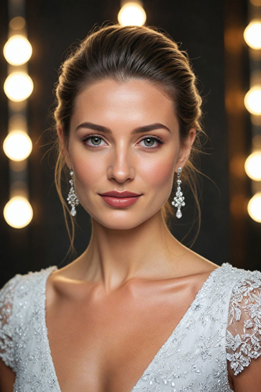 high shine slick back hairstyle