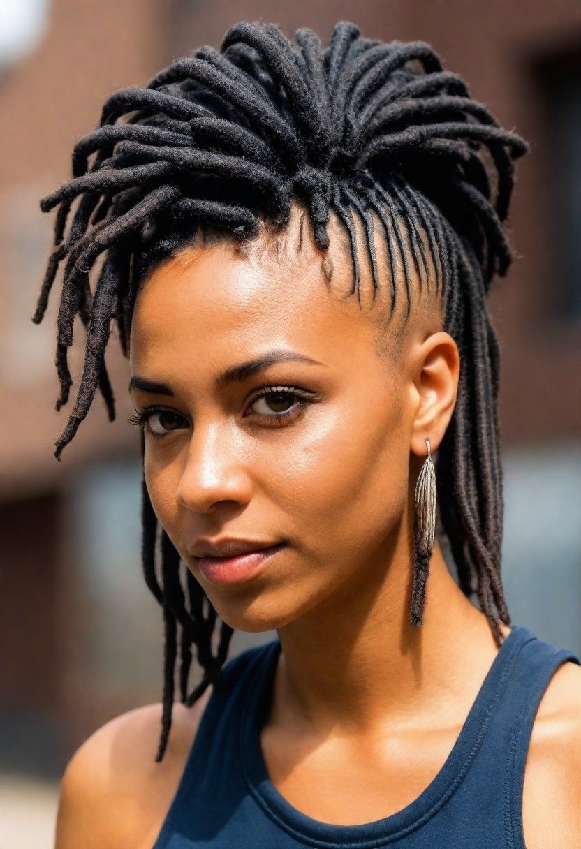 high top dreads hairstyle