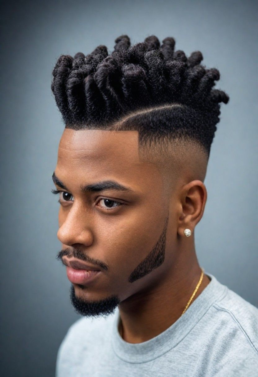 high top fade with twist