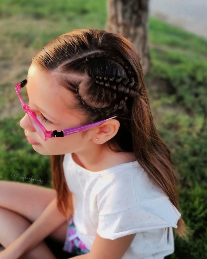 infinity braid hairstyle for little girls