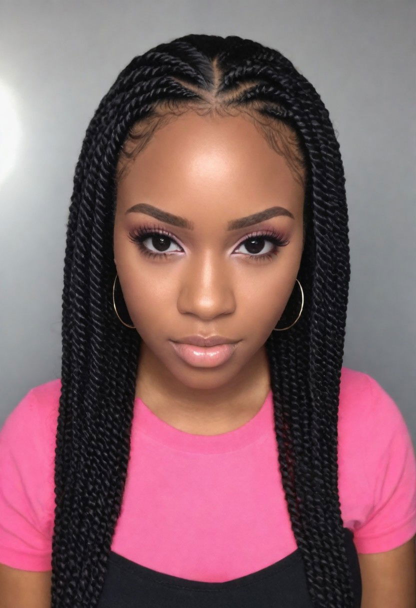 kinky twists hairstyle
