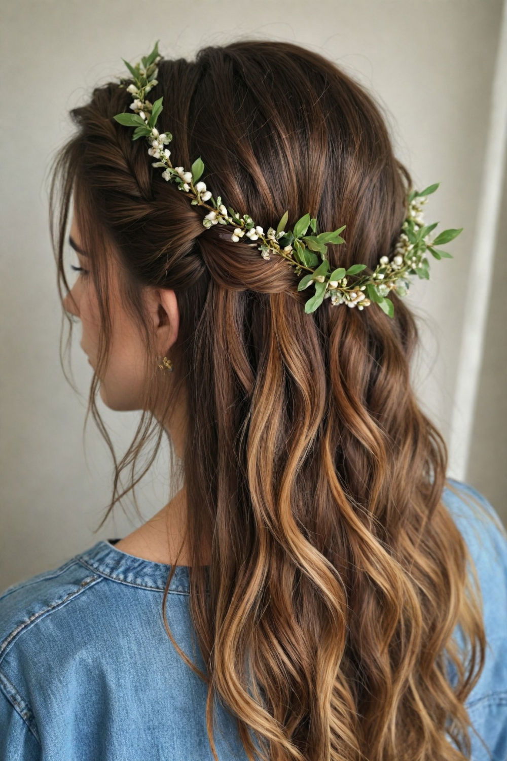 laurel wreath braid hairstyle