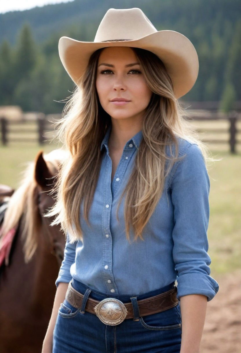 layered and long hairstyle