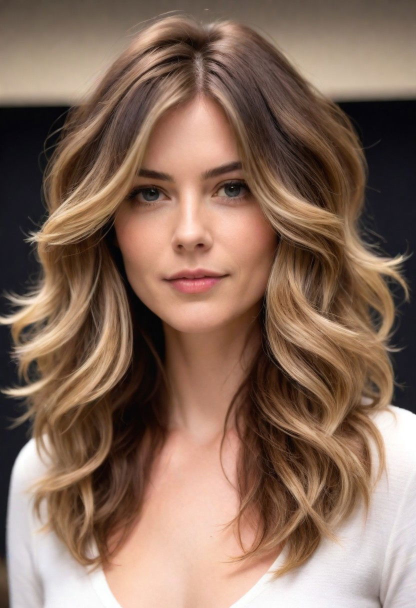 layered cut for volume hairstyle