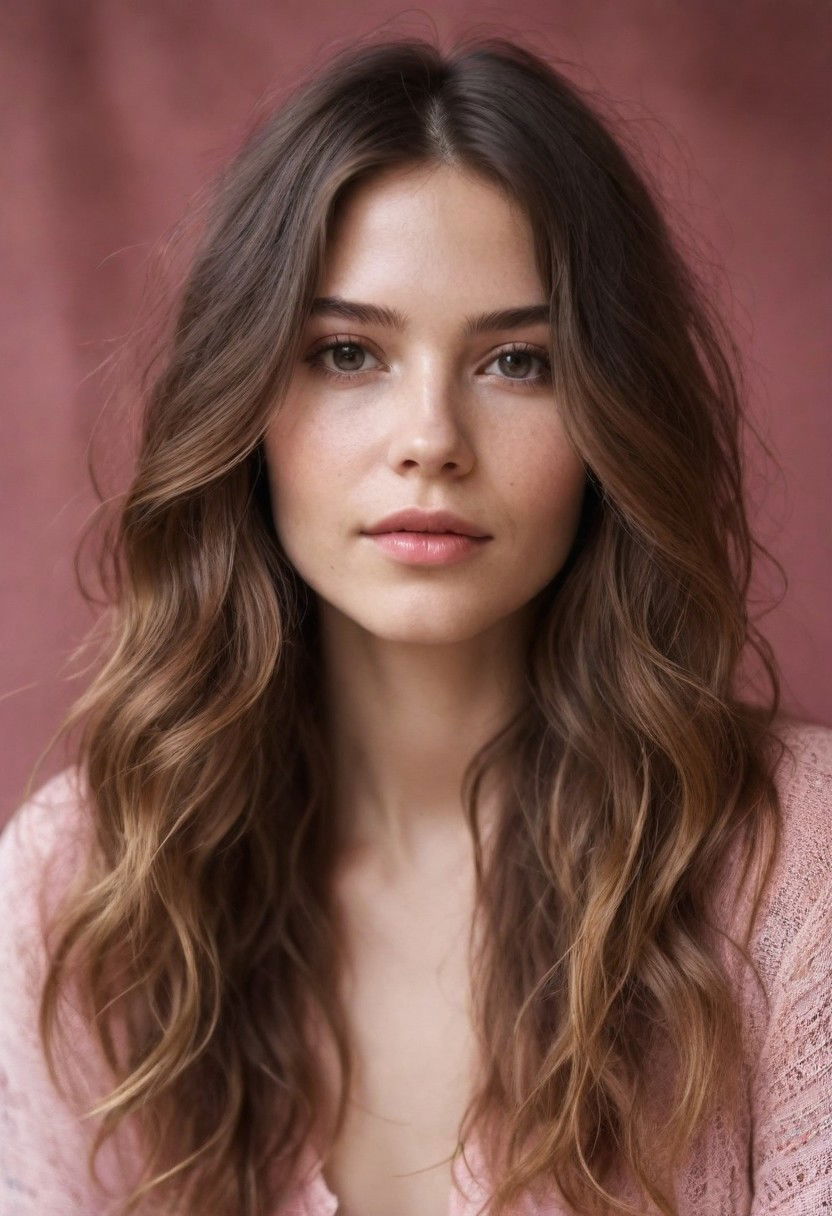 long bohemian layers haircut for thick wavy hair
