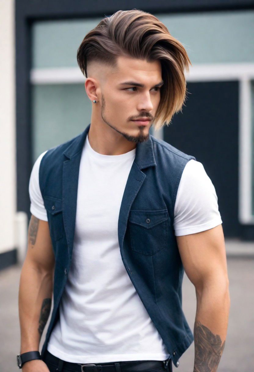 long hair undercut for men